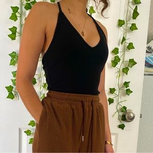 Shein XS Black Backless Tank